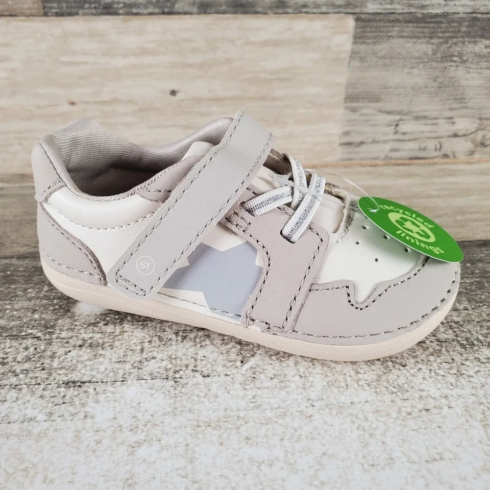Stride Rite SM Waverly Girls Infant Shoes Sz 6 Wide Leather Lace-Up Sneaker